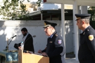 Ανάγνωση Η.Διαταγής από το Διοικητή της Πυροσβεστικής Ακαδημίας Αρχιπύραρχο Κωνσταντίνο Κοροντζή.