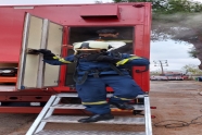 Πρακτική Εκπαίδευση Δόκιμων Ανθυποπυραγών στον Εξομοιωτή Συνθηκών Πυρκαγιάς